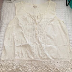 Gap Blouse Lace Bottom